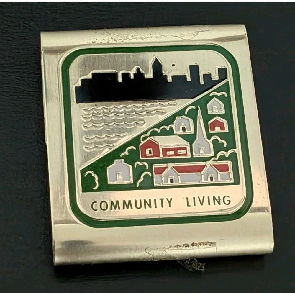 Vintage‎ Boy Scout Belt Loop Community Living Award Metal Medal